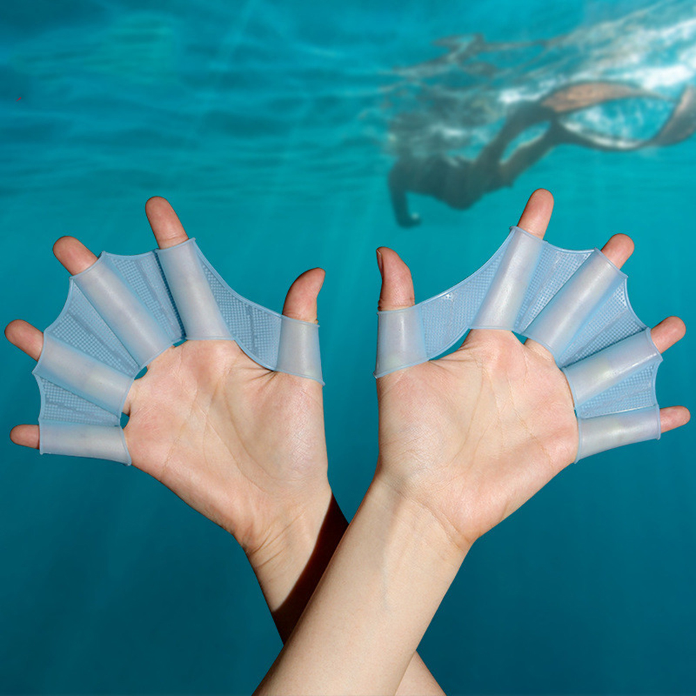 Running Gear Kids - Silicone Swim Fins Hand Paddles Set