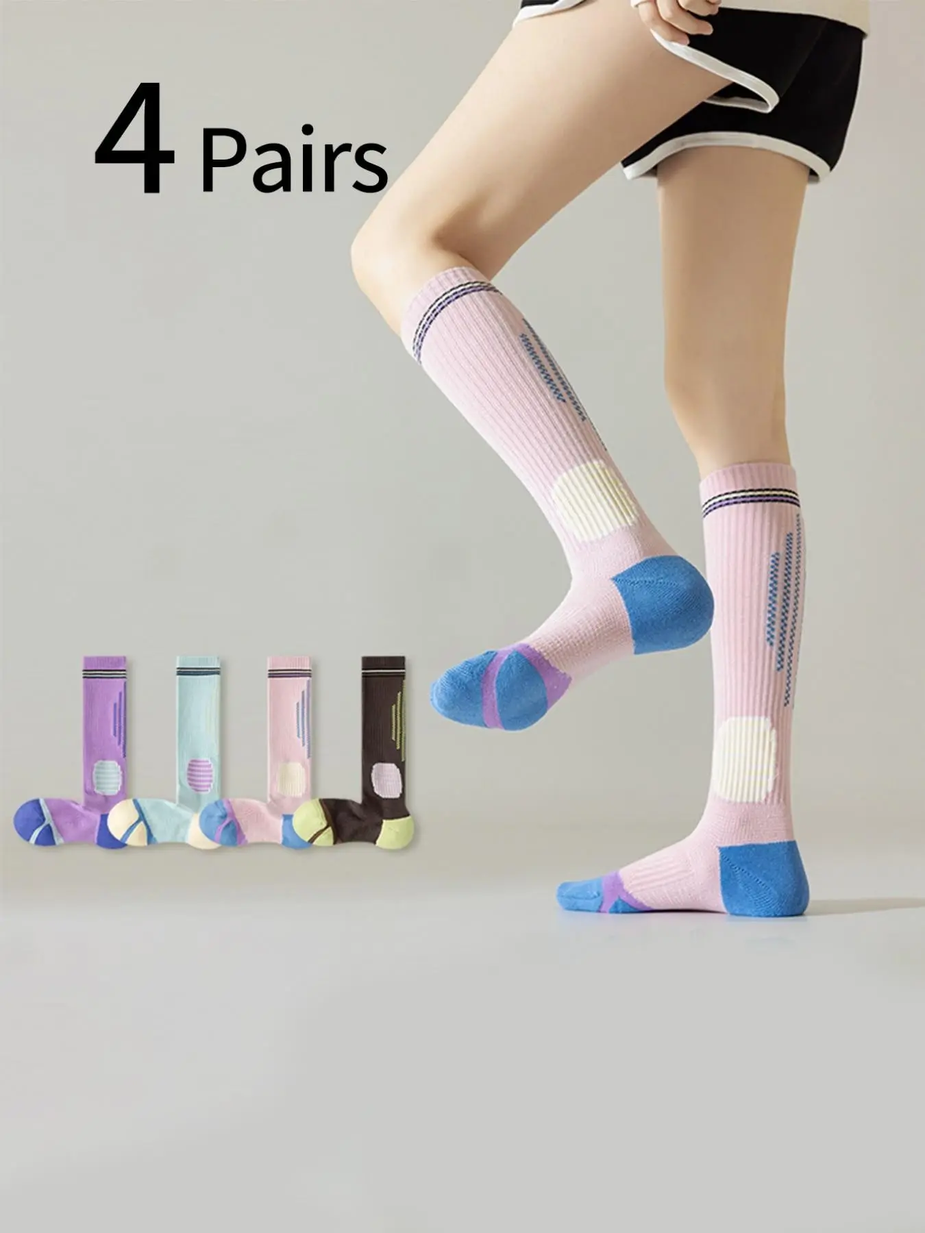 4 Pairs Women's Sporty Compres - Sports Socks review and price